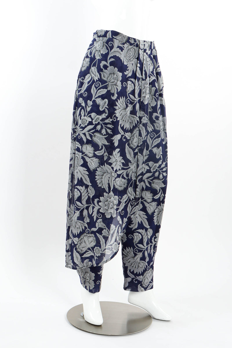 Vintage Giorgio Armani Floral Drape Pant angle @ Recess LA