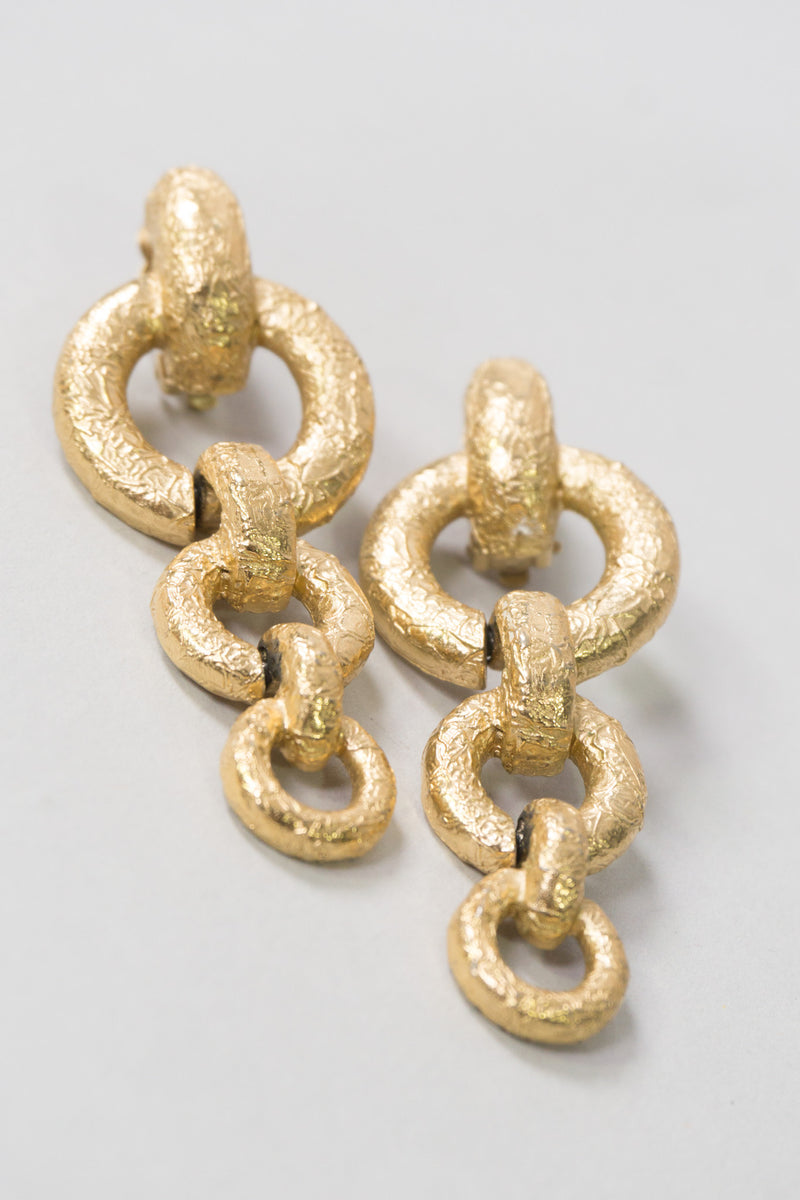 Givenchy Gold Rolo Chain Drop Earring