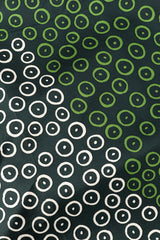 Circle Graphic Scarf Photo Fabric Photo Close-Up. @recessla