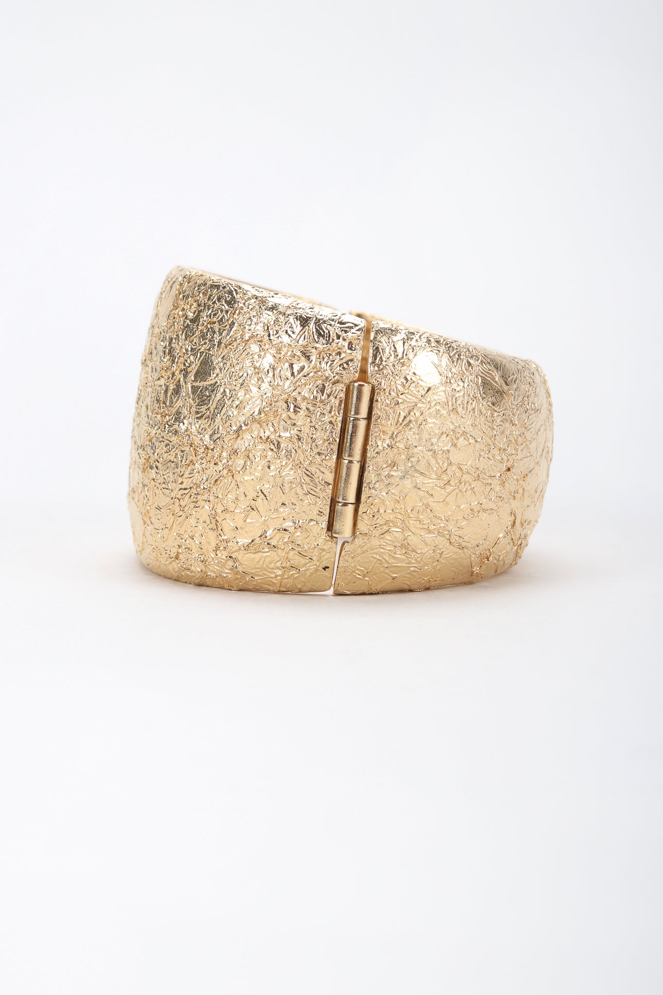 Recess Designer Consignment Vintage Givenchy Foil Textured Cuff Bracelet Los Angeles Resale