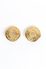 Vintage Coin Monogram Logo Earrings @ Recess LA