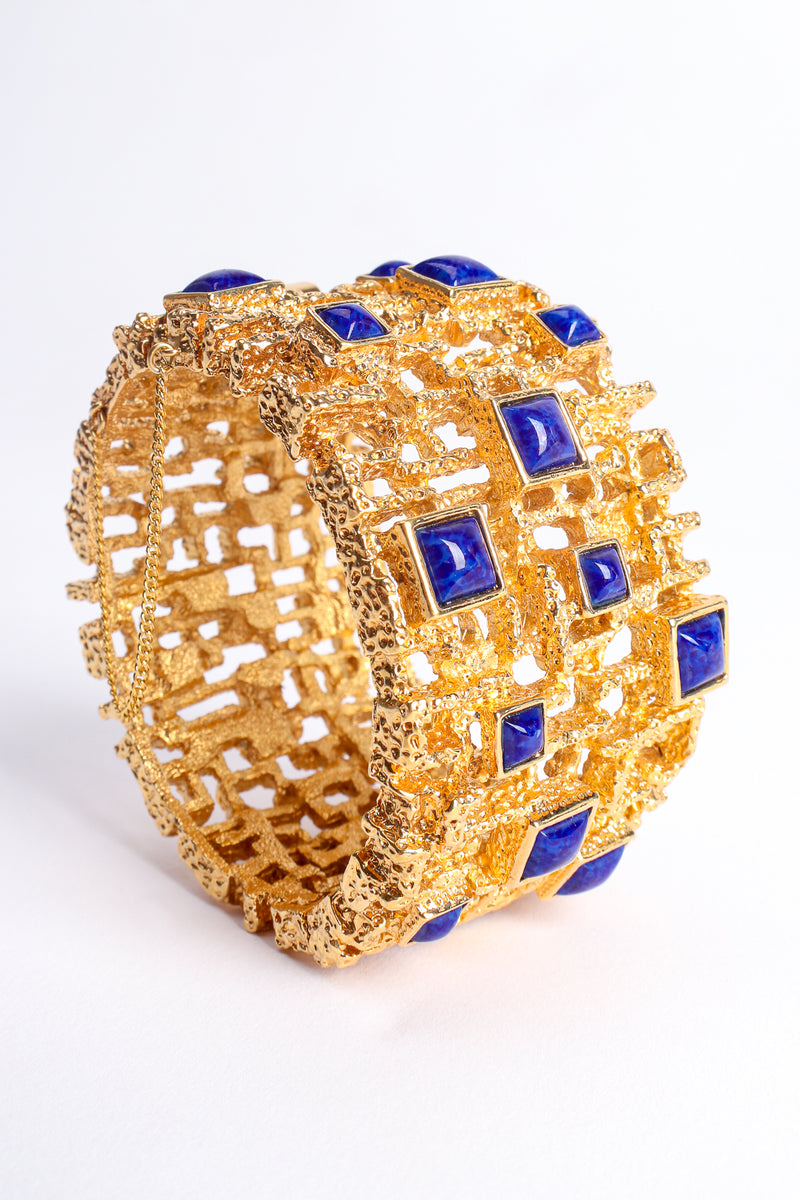 Vintage Brutalist Mid Century Cage Cuff Bracelet at Recess Los Angeles