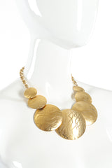 Disc necklace by Parklane on mannequin close @recessla