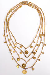 Vintage Goldette Multi-Strand Layered Coin Necklace at Recess Los Angeles