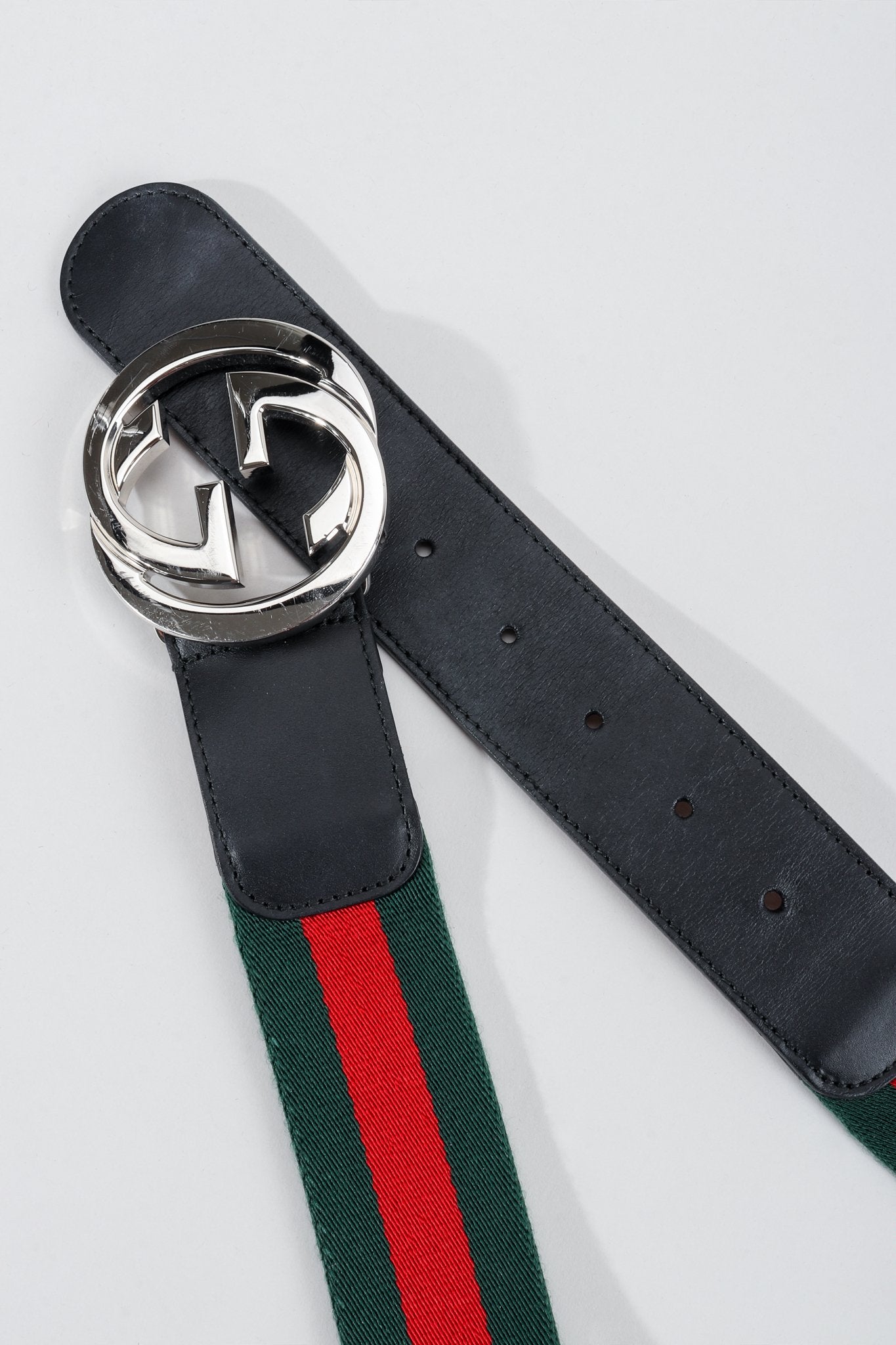 Vintage Gucci Interlocking Logo Belt at Recess LA