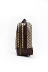 Vintage Gucci Monogram Stripe Suitcase side at Recess Los Angeles