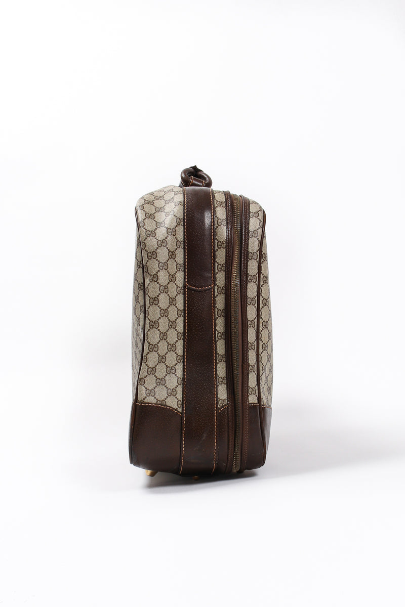 Vintage Gucci Monogram Stripe Suitcase side 2 at Recess Los Angeles