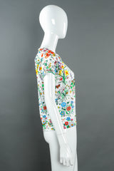 1980s Vintage Gucci Wild Botanical Top mannequin side @ Recess LA