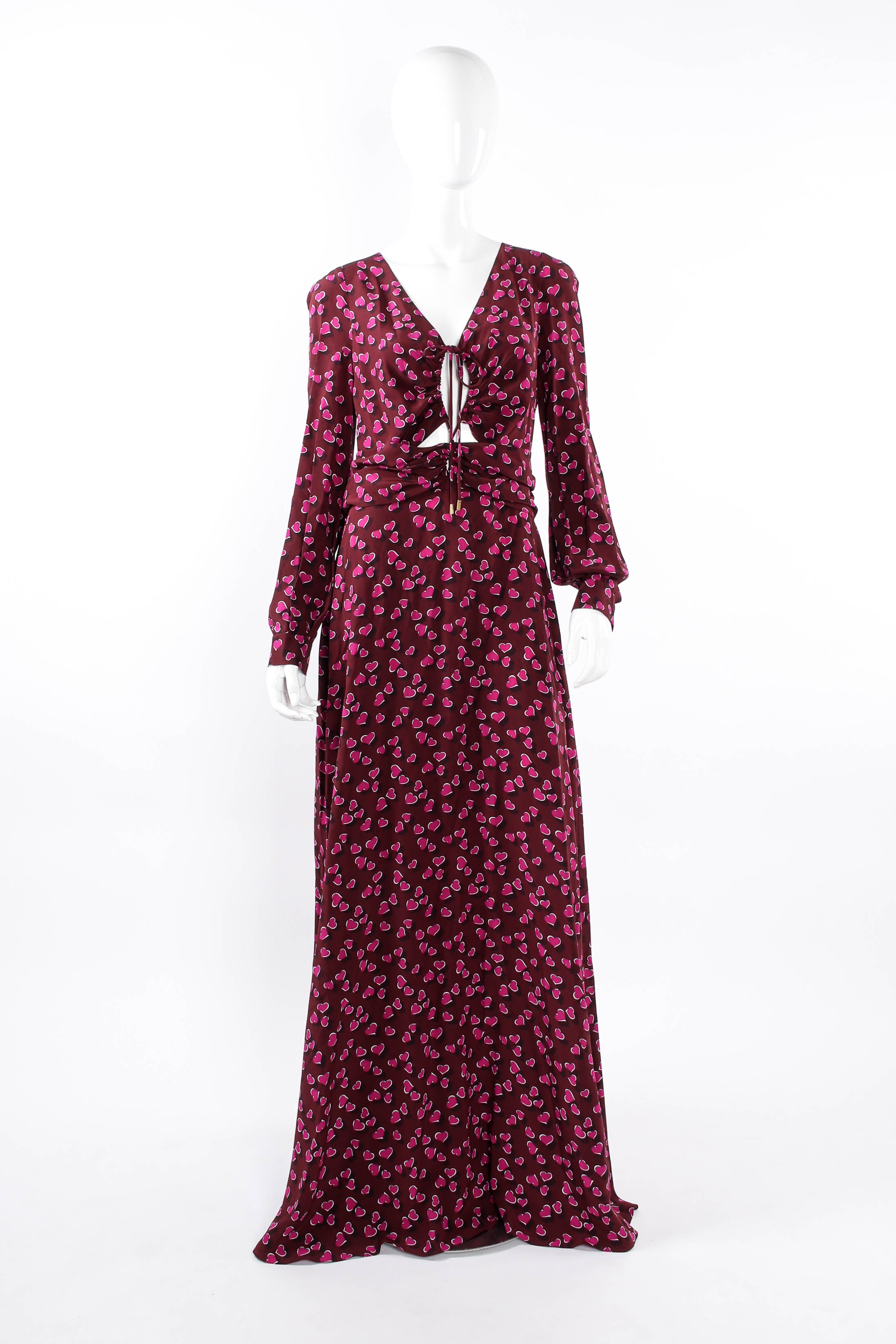 2014 Resort Gucci Heart On My Sleeve Maxi Dress mannequin front @ Recess LA