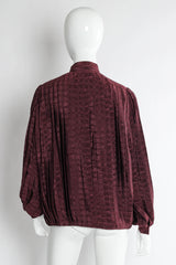 Vintage Gucci 1980s Silk Accordion Pleat Blouse mannequin back @ Recess LA