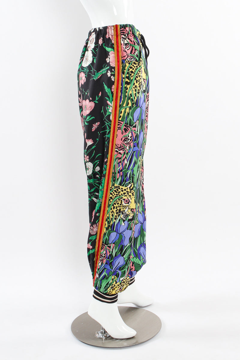 Gucci 2019 A/W Feline Garden Silk Pant mannequin side @ Recess LA