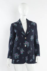 Vintage Gucci Floral Wool Blend Blazer mannequin front @ Recess Los Angeles