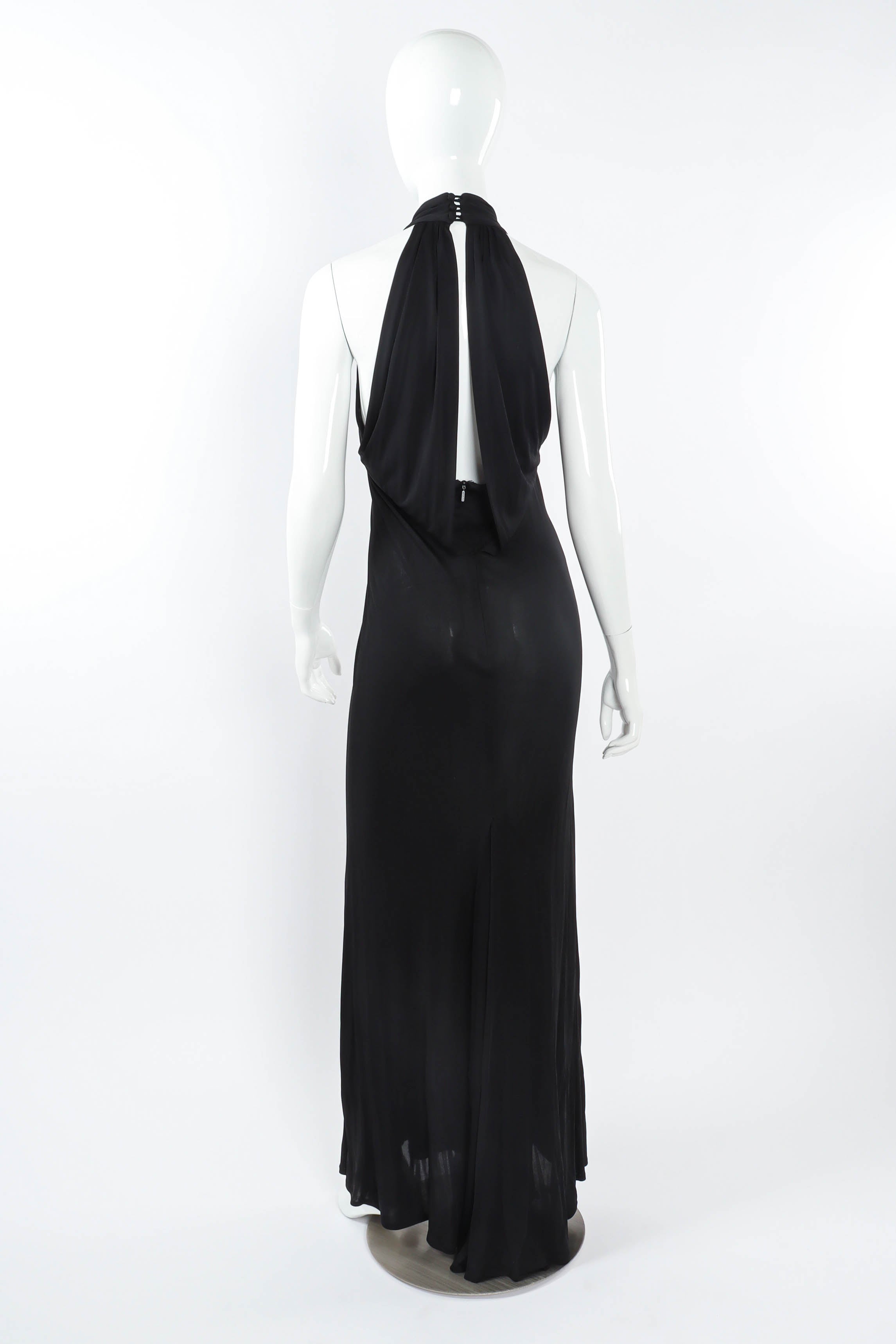 Vintage Gucci Slinky Halter Dress mannequin back  @ Recess LA