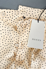 Vintage Gucci Silk Dotted Silk Trouser buttons and tags @ Recess Los Angeles