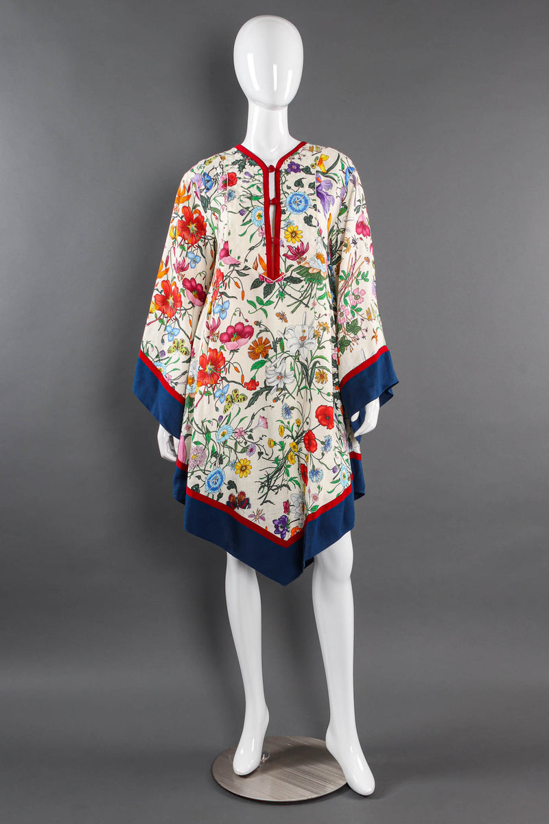 Gucci Flora Linen Tunic Dress mannequin front @ Recess Los Angeles