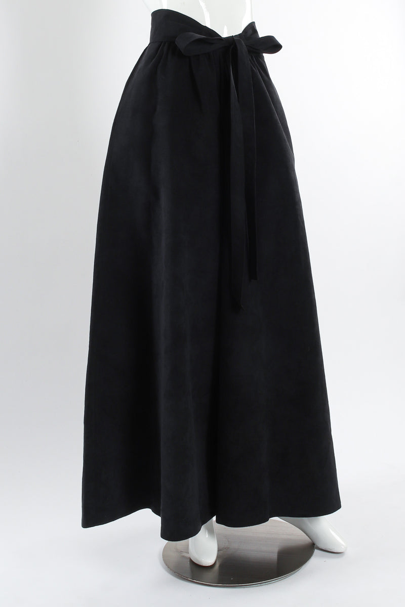 Vintage Halston Ultrasuede Palazzo Pant mannequin front angle @ Recess LA