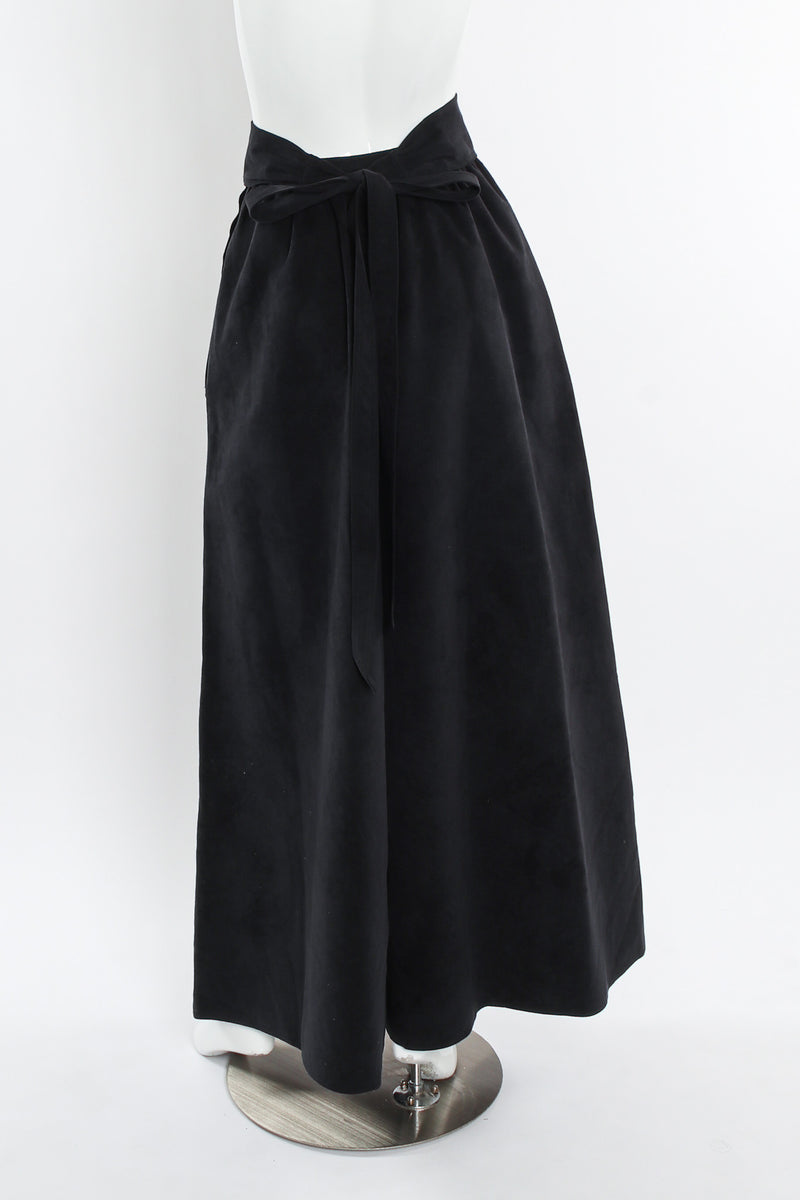 Vintage Halston Ultrasuede Palazzo Pant mannequin back @ Recess LA