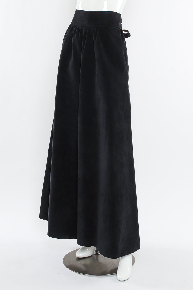 Vintage Halston Ultrasuede Palazzo Pant mannequin front angle @ Recess LA