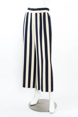 Vintage Hanae Mori Nautical Stripe Culotte on mannequin angle  @ Recess LA