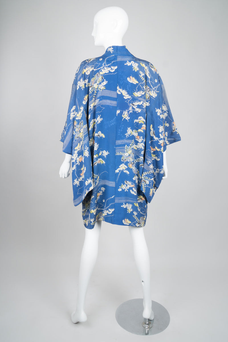 Japanese Breezy Bonsai Vintage Silk Haori Kimono Jacket