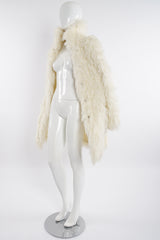 Vintage Arissa for Helfts Shag Carpet Coat on Mannequin angle at Recess Los Angeles