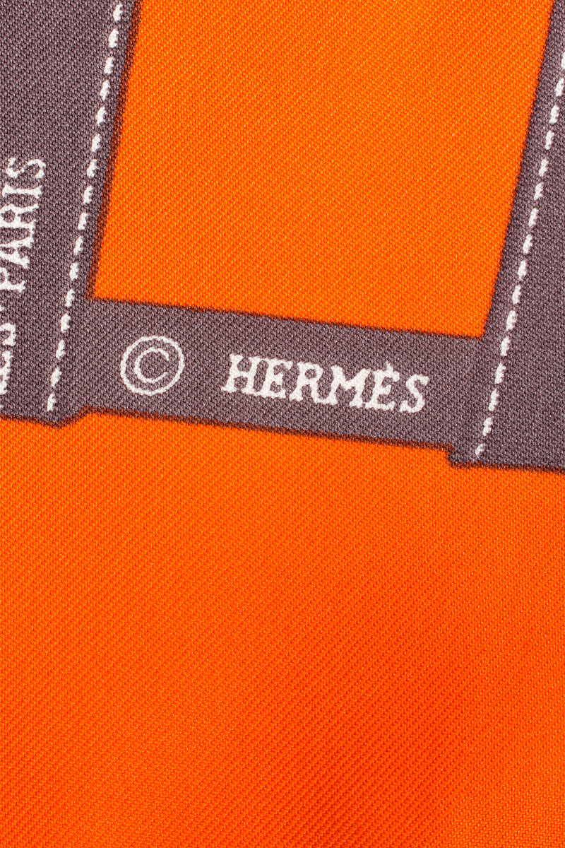 Vintage Hermès Carre 90cm Bolduc Ribbon Print Scarf signature at Recess Los Angeles