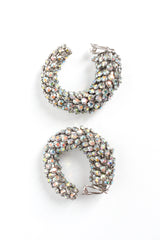 Vintage Rhinestone Scale Hoop Earrings @ Recess Los Angeles