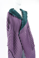 Pleated Issey Miyake Contrast Coat on Mannequin @recessla