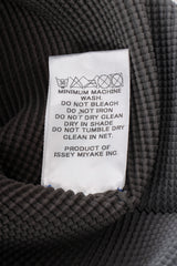 Vintage Cauliflower Issey Miyake Ombré Waffle Pleated Turtleneck Top label @ Recess LA