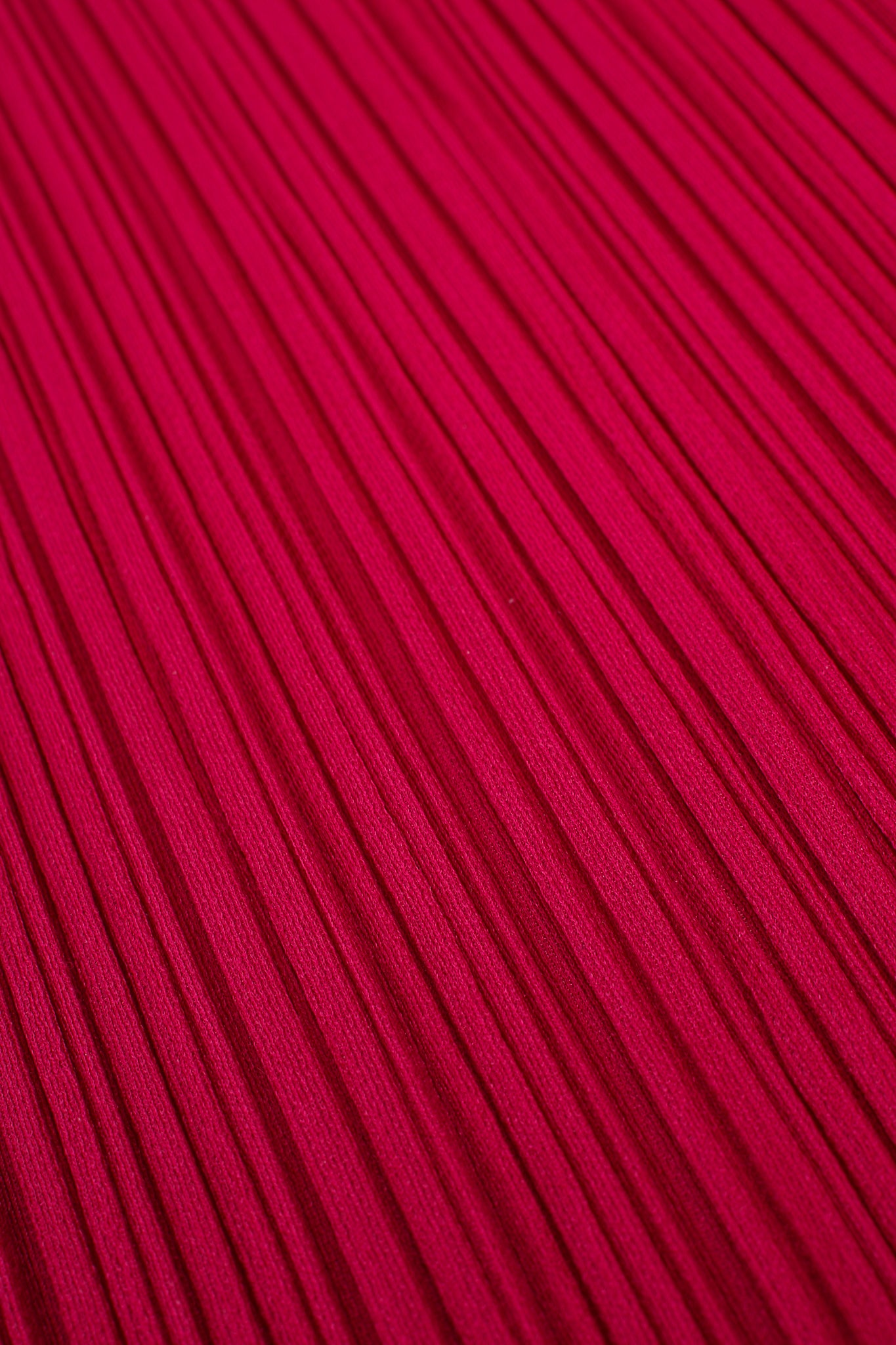 Vintage Issey Miyake Pleats Please Raspberry Pleated Scoopneck Top fabric detail at Recess LA