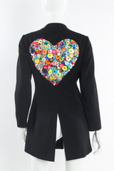 Vintage Issey Miyake Love Button Wool Jacket mannequin back close up @ Recess LA