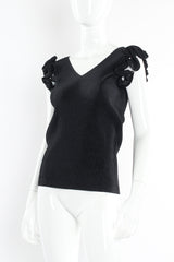 Vintage Issey Miyake Pilssé Pleat Tank & Scarf Set mannequin close angle @ Recess LA