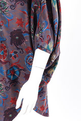 Silk poncho blouse by Istante on mannequin arm @recessla