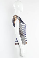 Vintage Jean Paul Gaultier 2001 Graffiti Nautical Mesh Tee mannequin side @ Recess Los Angeles