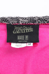 Vintage Jean Paul Gaultier Yarn Trim Mesh Top tag @ Recess LA