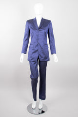 Jean Paul Gaultier JPG Classique Pinstripe Silk Jacket & Pant Set