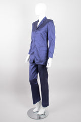 Jean Paul Gaultier JPG Classique Pinstripe Silk Jacket & Pant Set