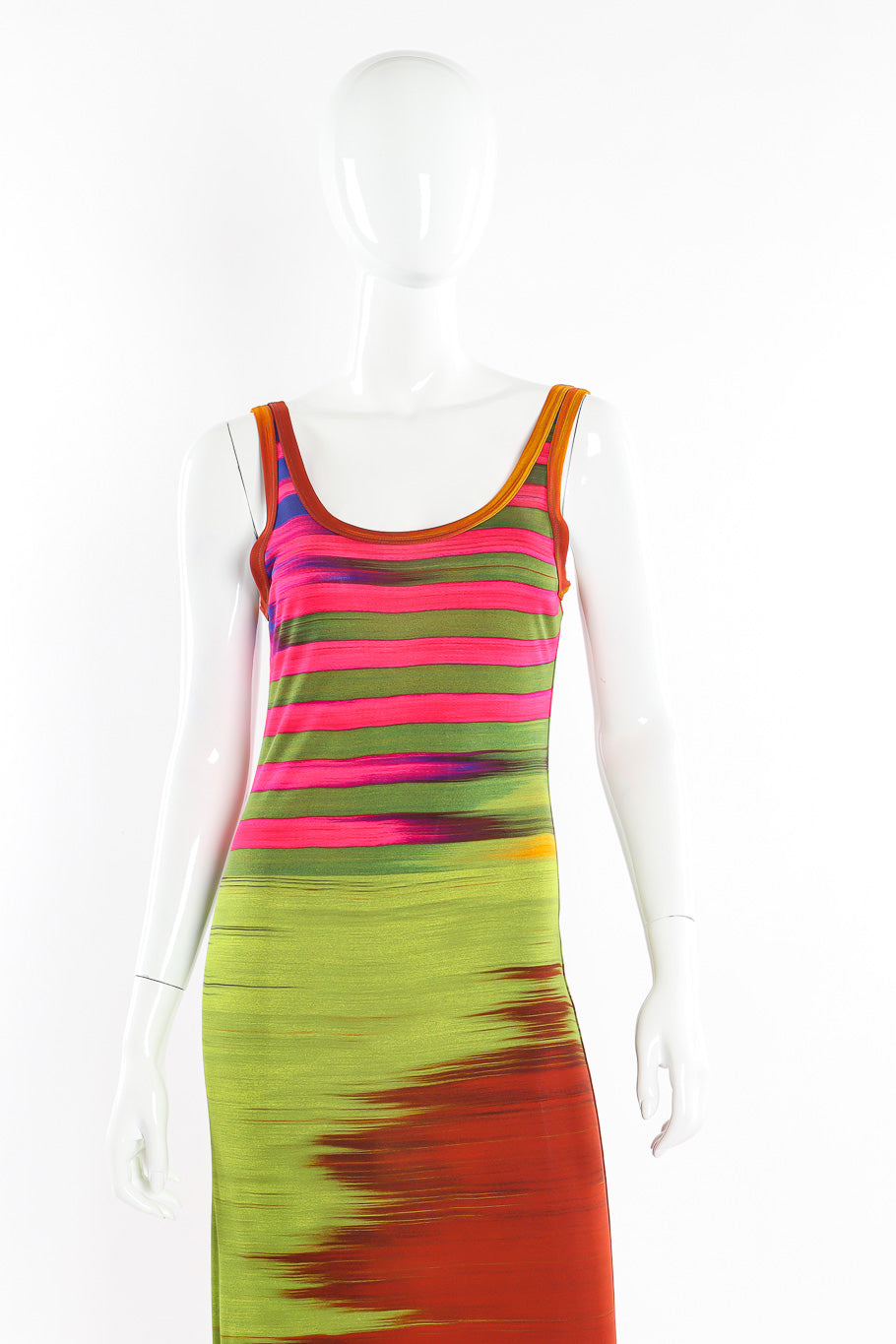 Maxi dress by Jean Paul Gaultier mannequin 3/4 straight @recessla