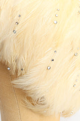 Vintage Jack McConnell Blonde Rhinestone Feather Hat rhinestone side detail @ Recess Los Angeles