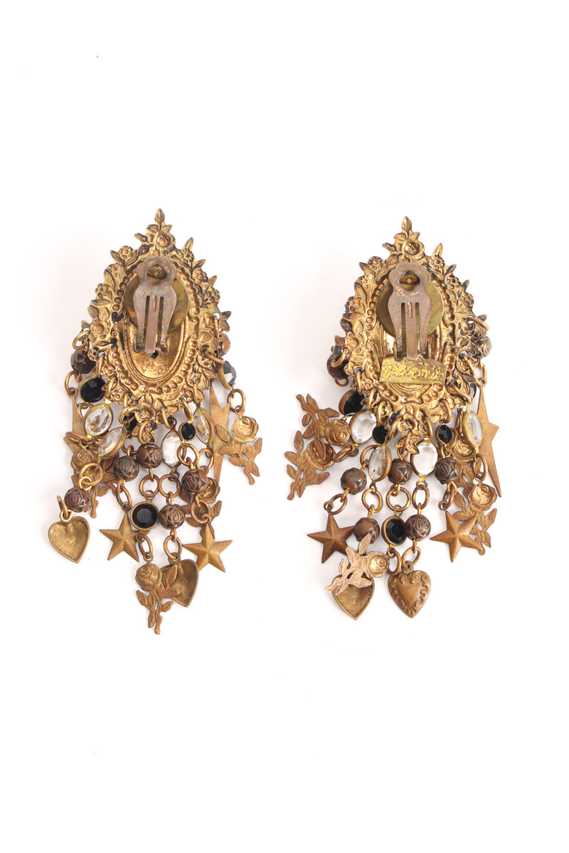 Lion Charm Chandelier Earrings