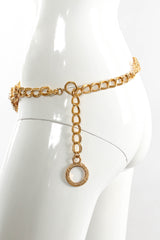 Vintage Jacky De G Twisted Love Pearl Chain Belt mannequin side @ Recess LA