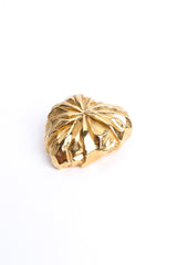 Vintage Jacky De G Textured Heart Brooch front angle @ Recess LA