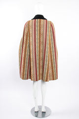 Vintage Jacob Diamond Velvet Tapestry Carpet Cape on Mannequin back at Recess Los Angeles