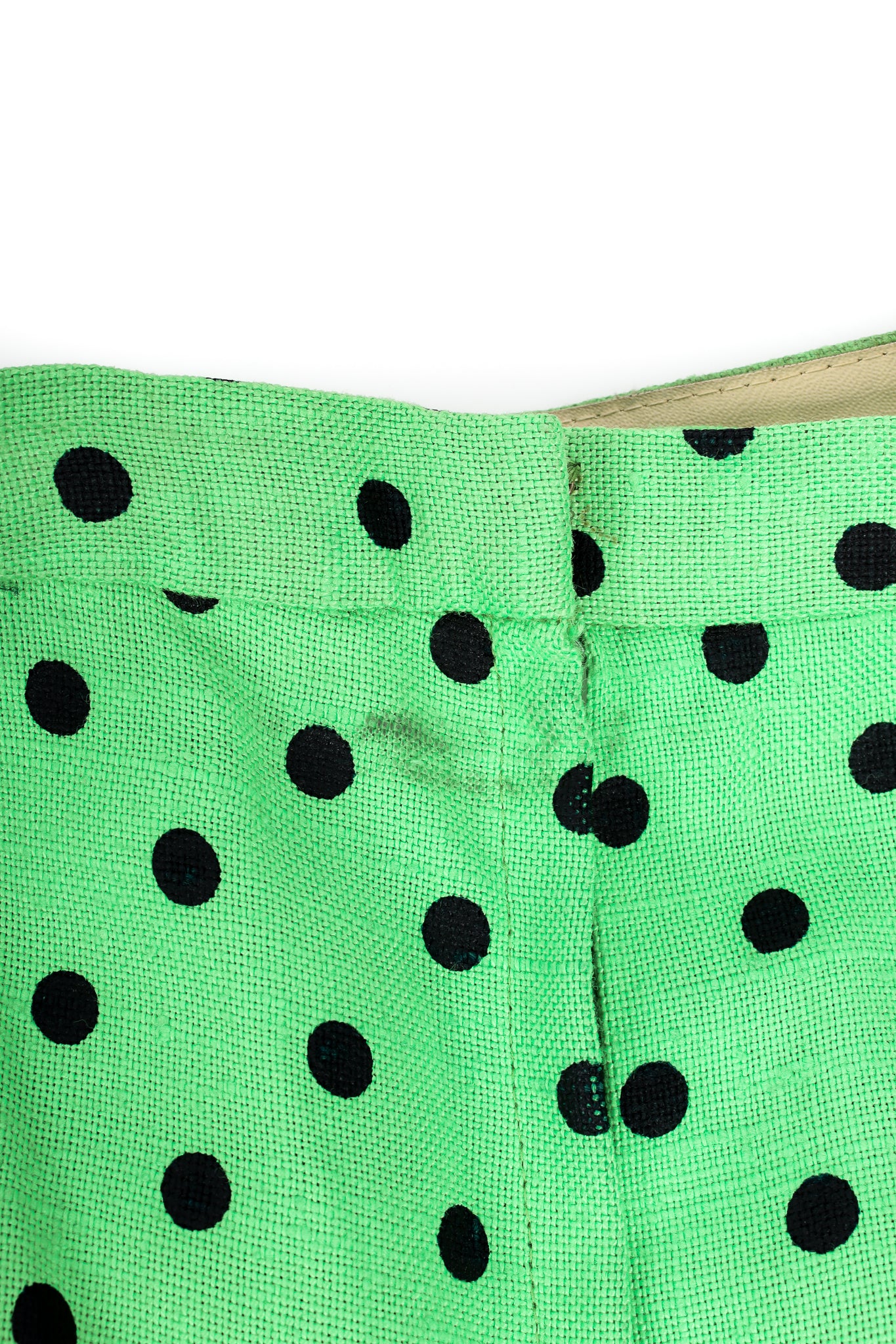 Vintage Jaeger Polka Dot Jacket & Pant Suit Set pant waist stain @ Recess LA