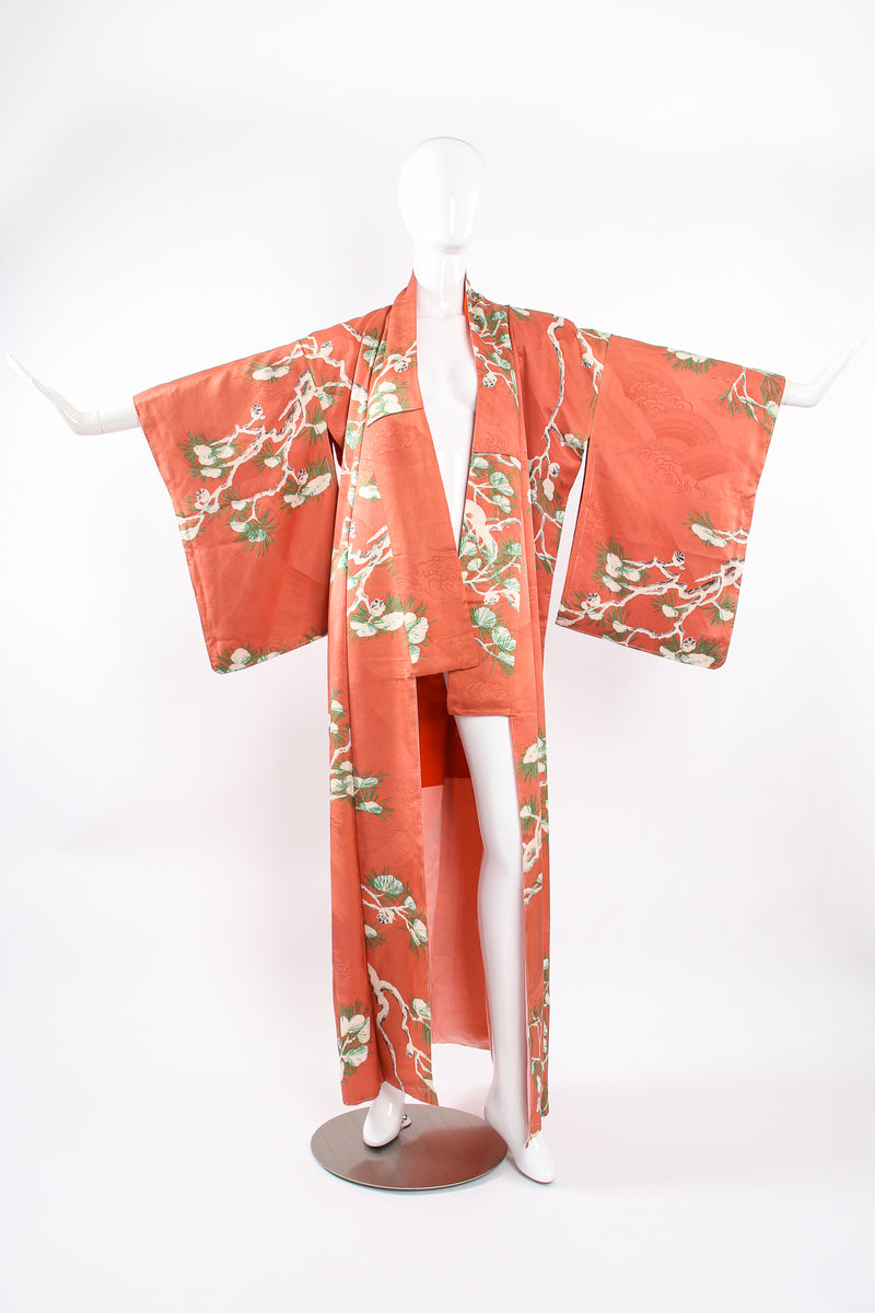 Vintage Japanese Pine Frost Kimono on Mannequin front at Recess Los Angeles