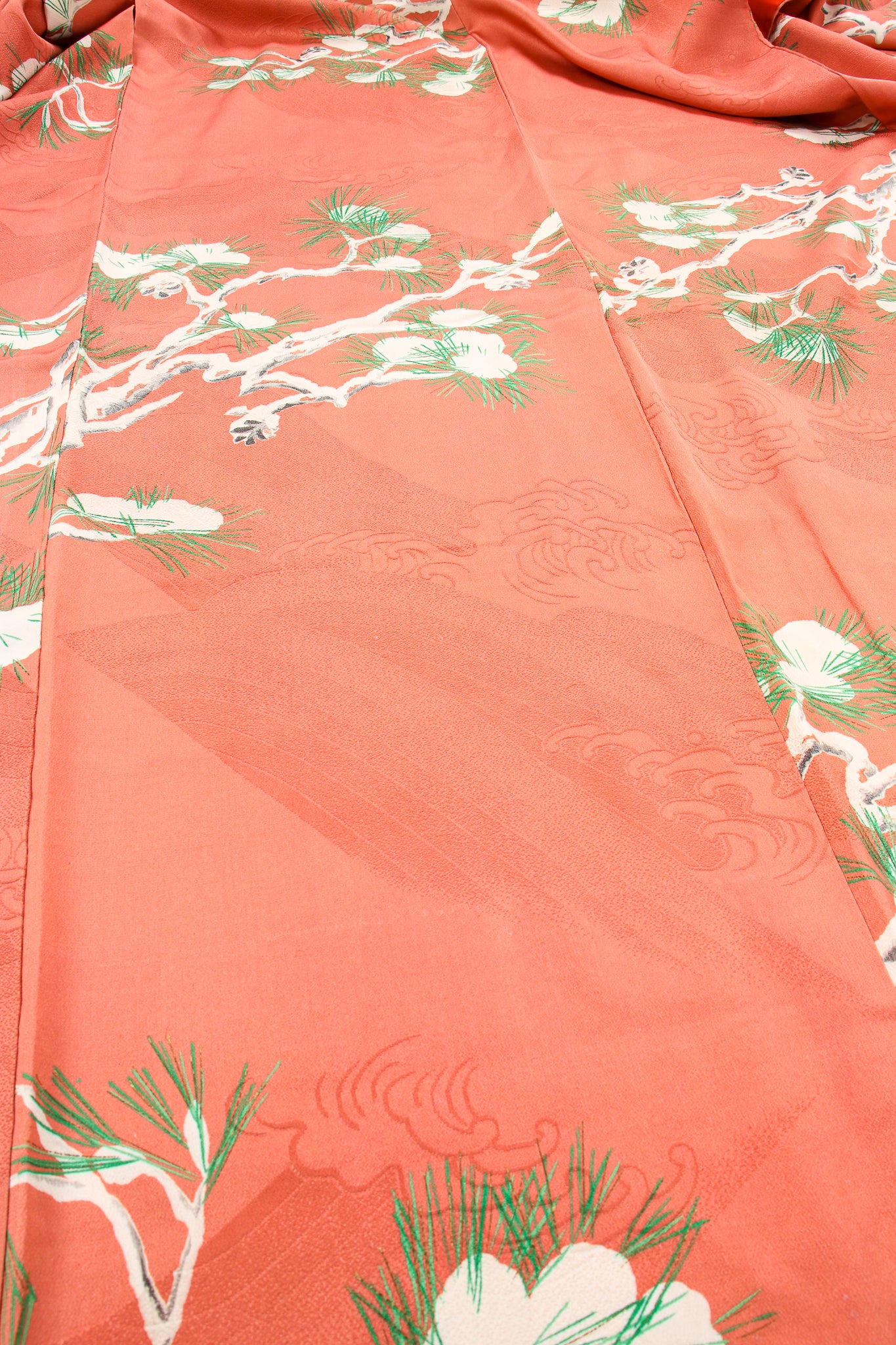 Vintage Japanese Pine Frost Kimono fabric detail at Recess Los Angeles