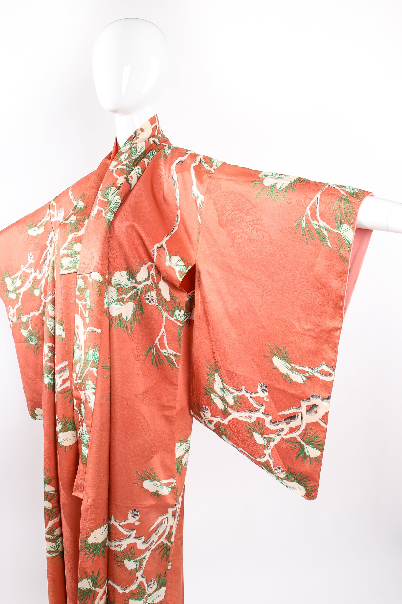 Vintage Japanese Pine Frost Kimono on Mannequin sleeve crop at Recess Los Angeles