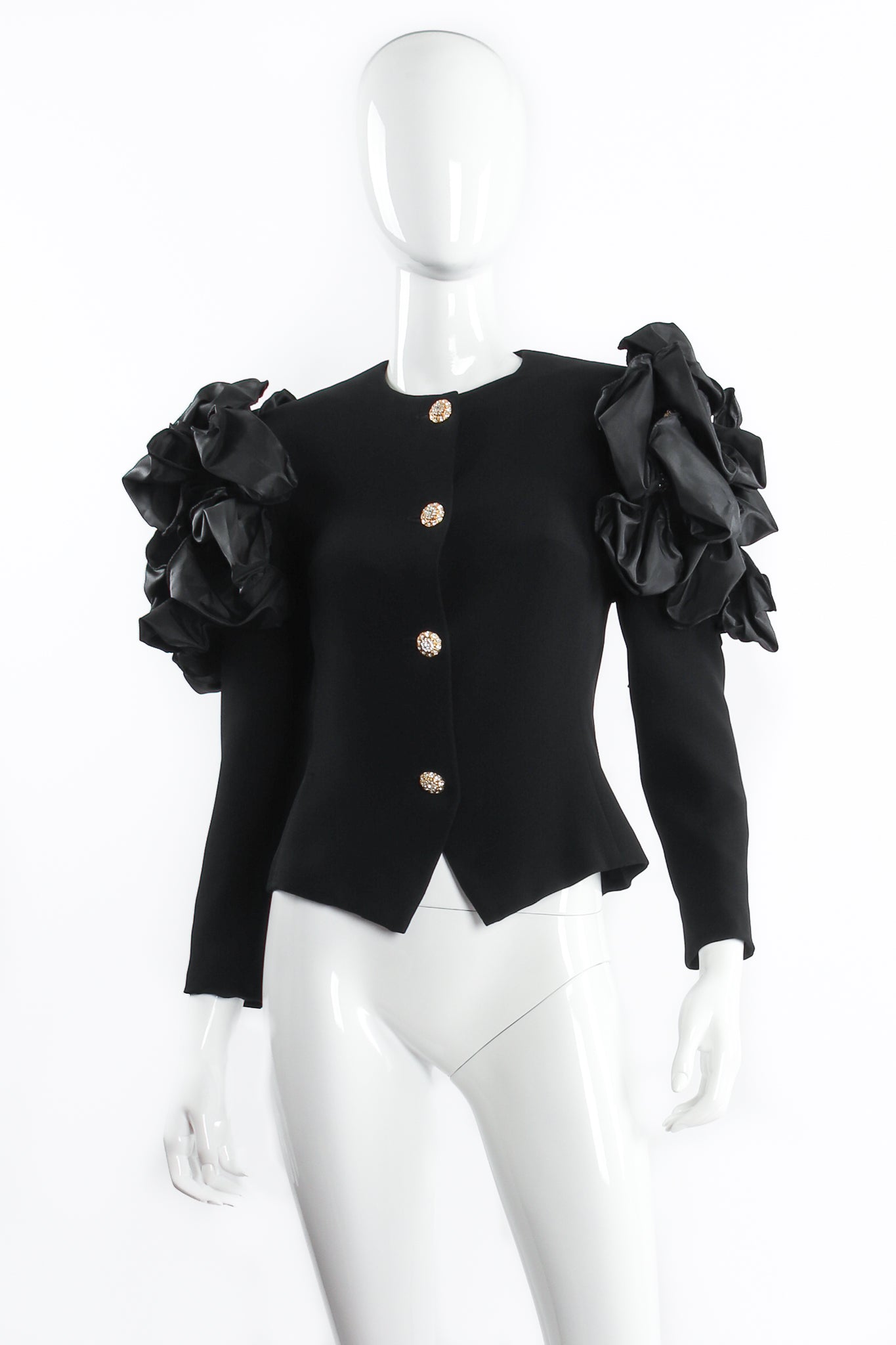 Jarin Ruffle Shoulder Jacket