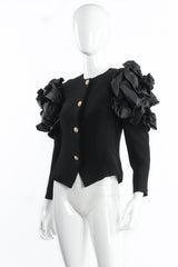 Jarin Ruffle Shoulder Jacket