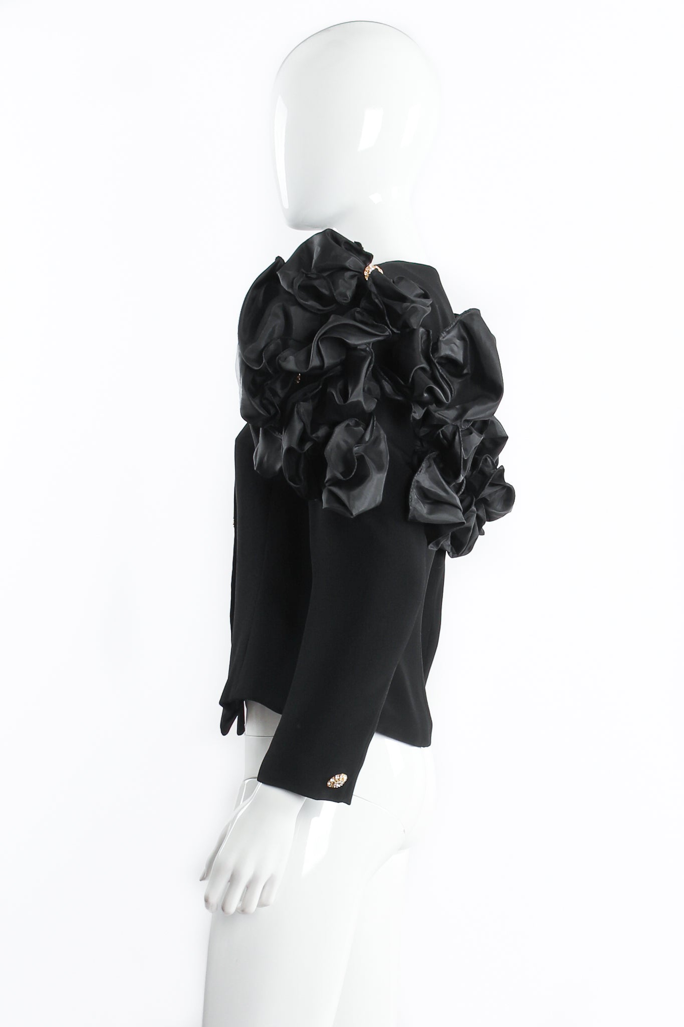 Jarin Ruffle Shoulder Jacket